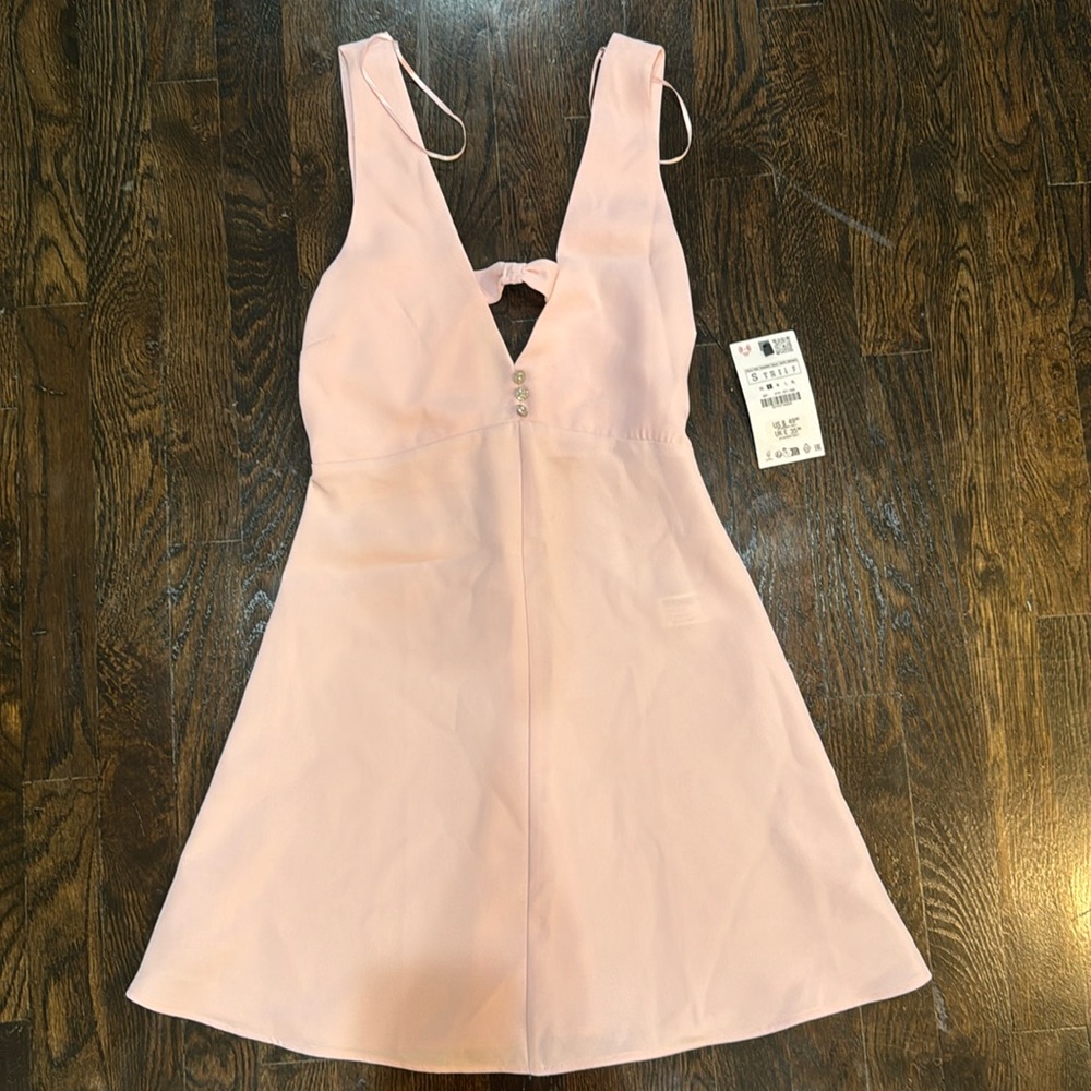 Zara. Pink dress. Size small. Never worn with tags